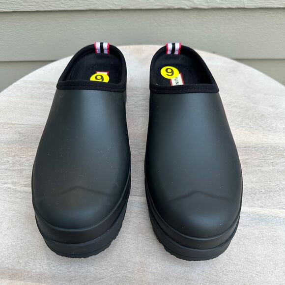 New Hunter Original Play Womens Size 9 Black Clogs Rubber Waterproof Slip On New - Picture 12 of 12